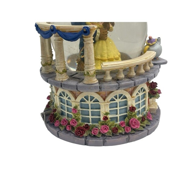 Beauty and the Beast Ballroom Rose Garden Disney Musical Snow Globe - Picture 9 of 12